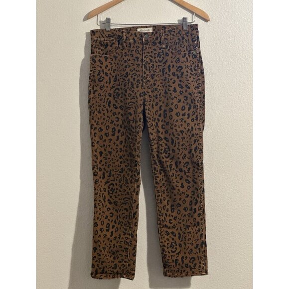 Madewell Women’s Stovepipe Jeans Leopard Print Size 29 - Picture 3 of 13